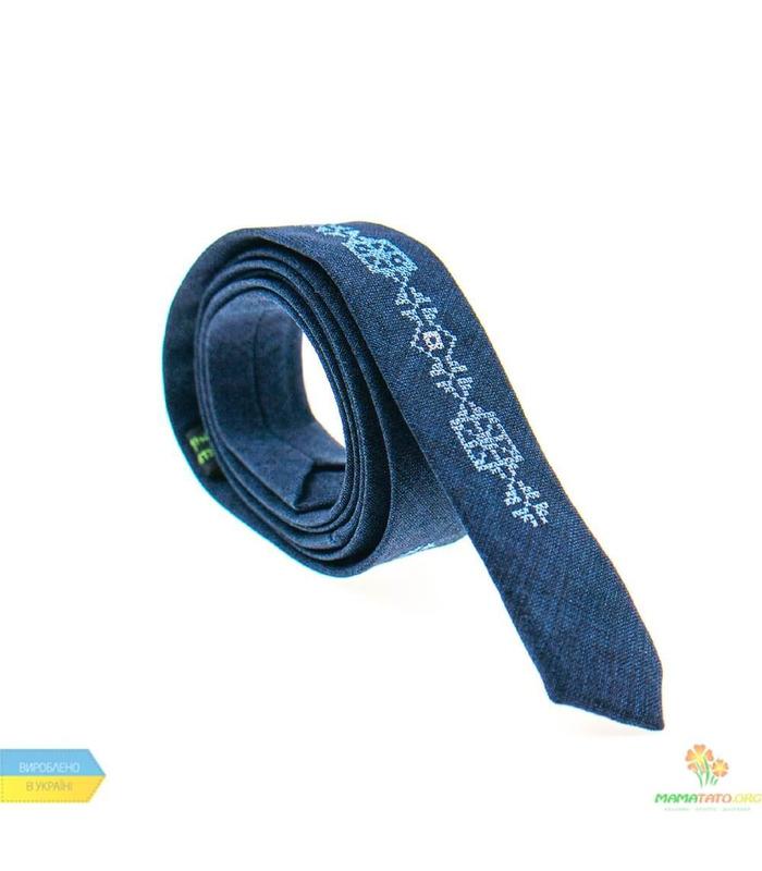 Вишита тонка краватка 830