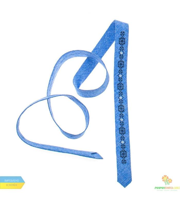 Вышитый тонкий галстук 831