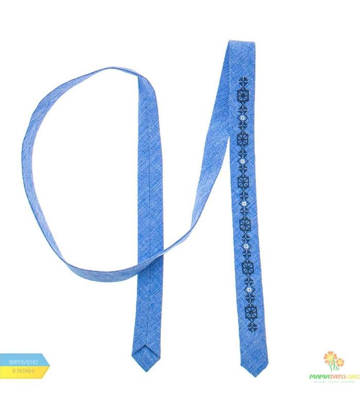 Вышитый тонкий галстук 831