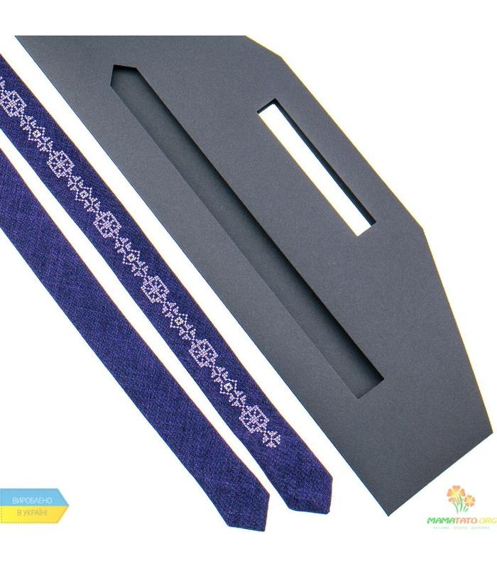 Вишита тонка краватка 833