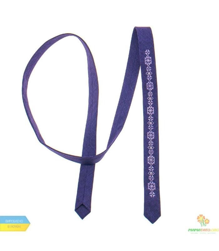 Вишита тонка краватка 833