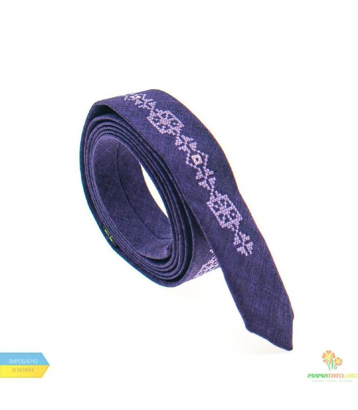 Вишита тонка краватка 833