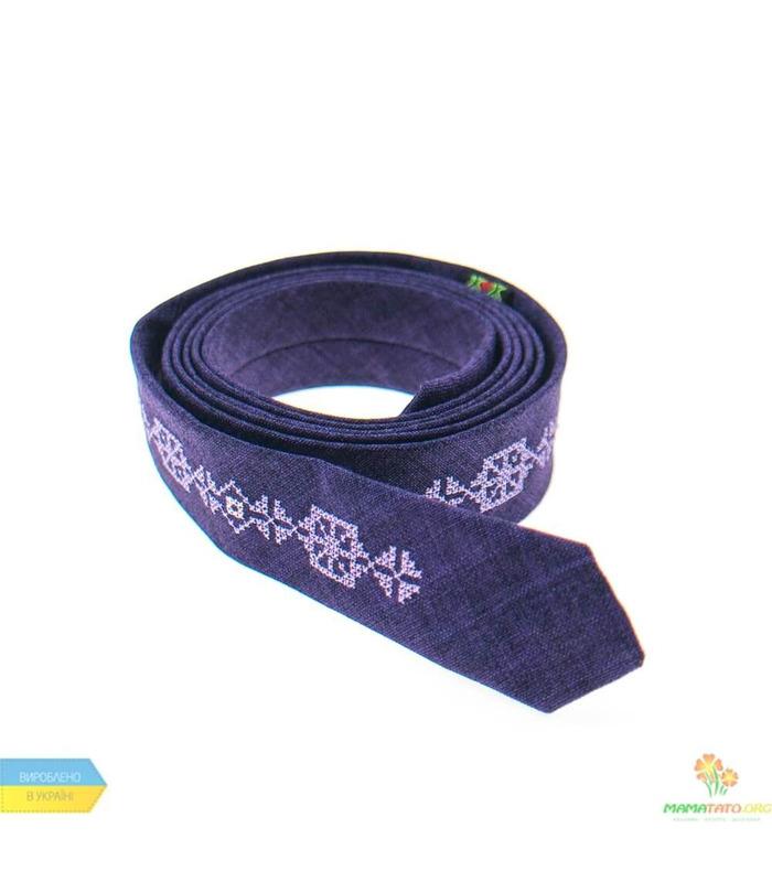 Вишита тонка краватка 833