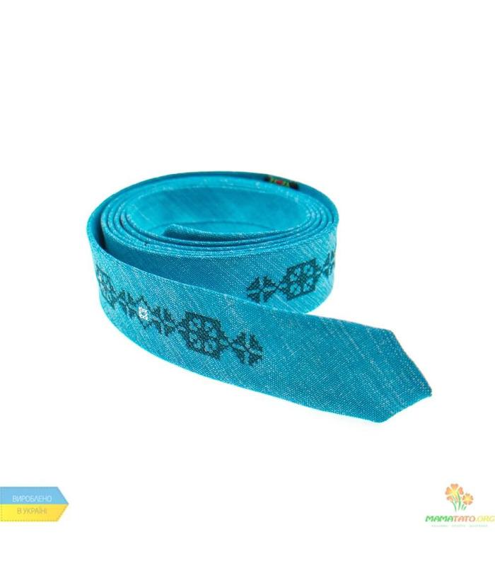 Вышитый тонкий галстук 834