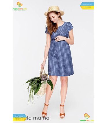 Платье Селена Горошек от Юла Мама в категории Платья беременным на МамаТато