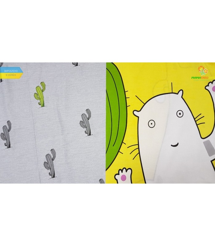 Комплект постільної білизни Кактус ᗍ бязь, Україна, ціна, натуральна тканина