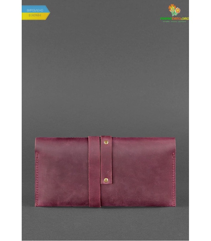 Тревел-кейс Voyager 1.0 Виноград (кожа CRAZY HORSE) ᗍ произведено в Украине, ручная работа