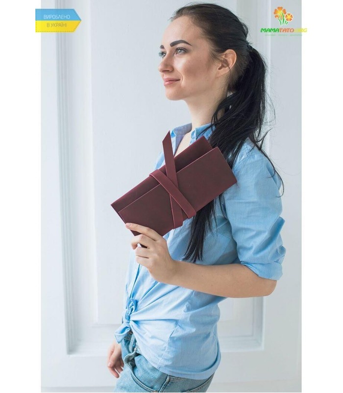 Тревел-кейс Voyager 1.0 Виноград (шкіра CRAZY HORSE) ᗍ вироблено в Україні, ручна робота