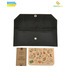 Кожаный клатч-конверт Графит ᐉ Натуральная кожа, ручная качественная работа