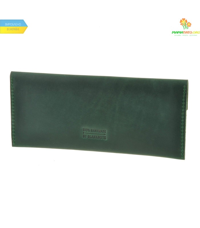 Кожаный клатч-конверт Изумруд ᐉ Натуральная кожа, ручная качественная работа