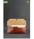 Кожаный клатч-конверт Коньяк ᐉ Натуральная кожа, ручная качественная работа