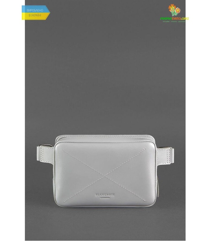 Шкіряна сумка на пояс DropBag mini GR Сіра ᐉ Україна, HandMade, натуральна шкіра