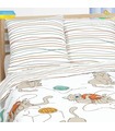 Комплект дитячої постільної білизни "М'які лапки" ᐉ Поплін, вироблено в Україні