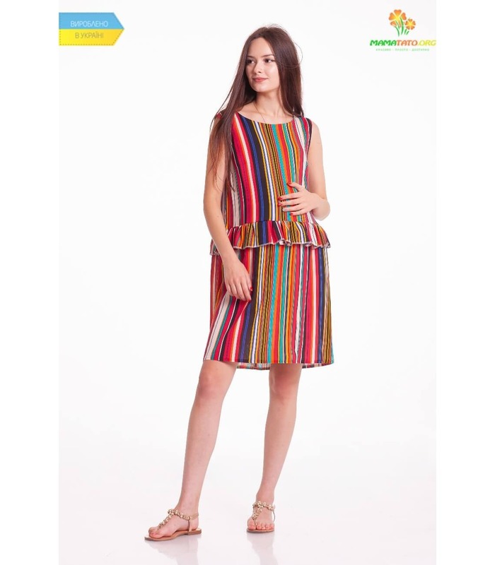 Платье Чили Мини Полоска