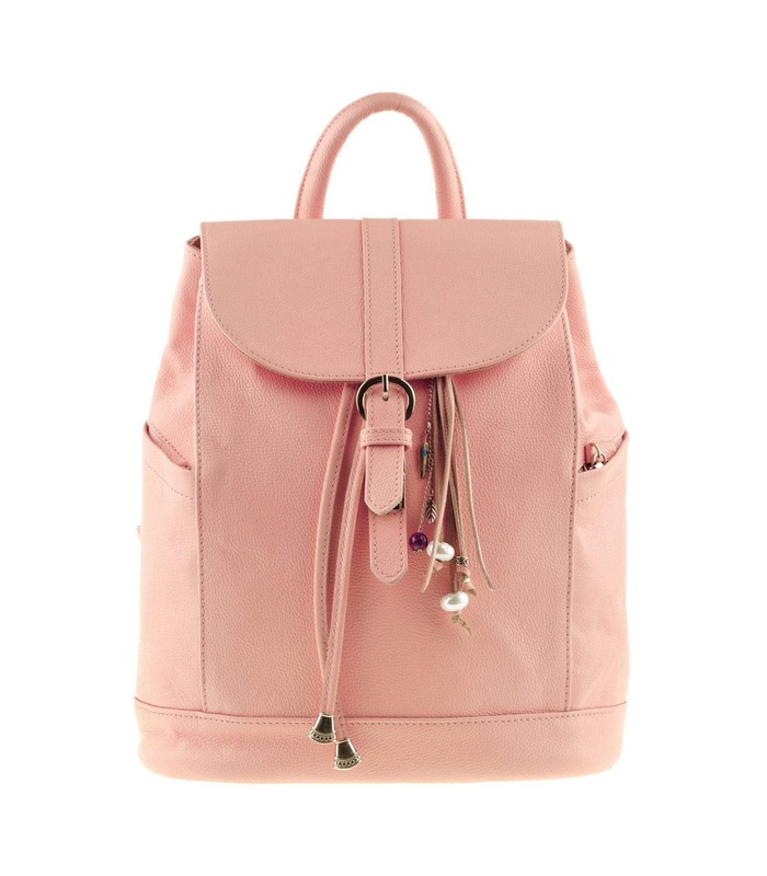 Шкіряний рюкзак Олсен Барбі