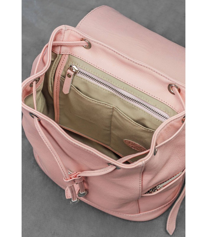 Шкіряний рюкзак Олсен Барбі