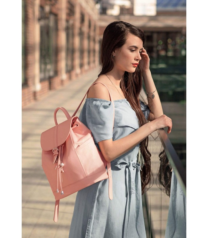 Кожаный рюкзак Олсен Барби