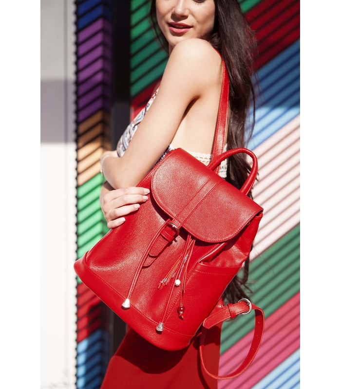 Купить ᐉ кожаный рюкзак Олсен Рубин женский, бесплатная доставка