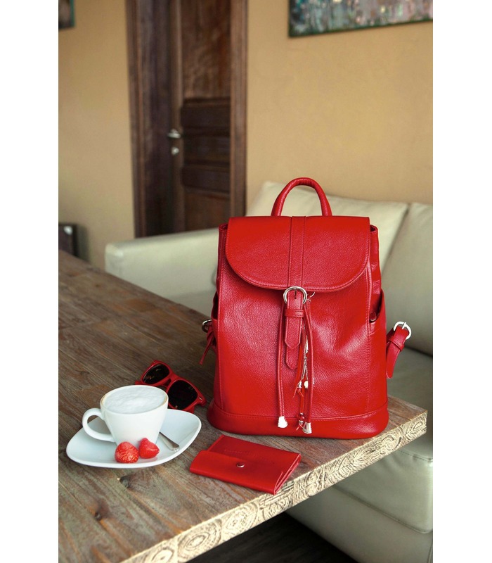 Купить ᐉ кожаный рюкзак Олсен Рубин женский, бесплатная доставка