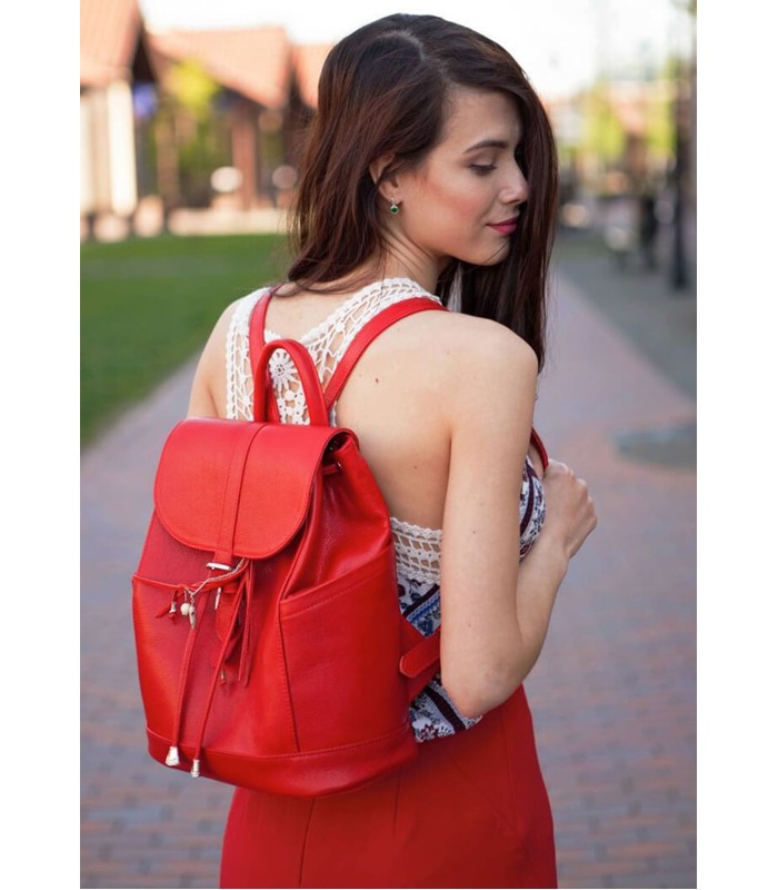 Купить ᐉ кожаный рюкзак Олсен Рубин женский, бесплатная доставка