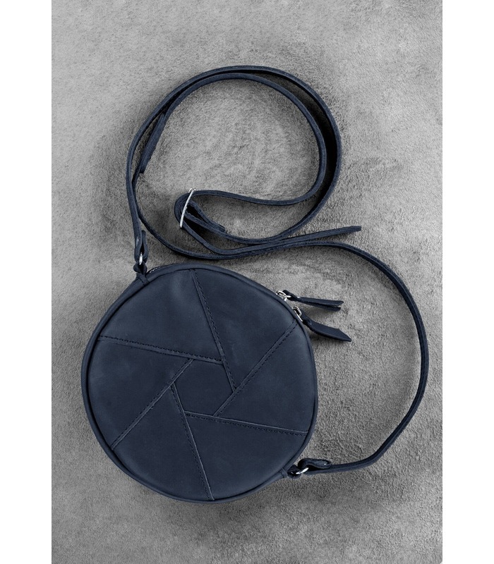 Жіноча шкіряна сумка Бон-бон BU ᐉ Нічне небо, натуральна шкіра, Україна