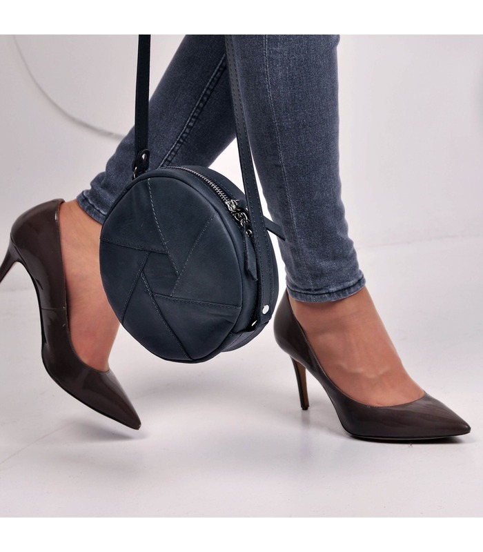 Женская кожаная сумка Бон-бон BU ᐉ Ночное небо, натуральная кожа, Украина