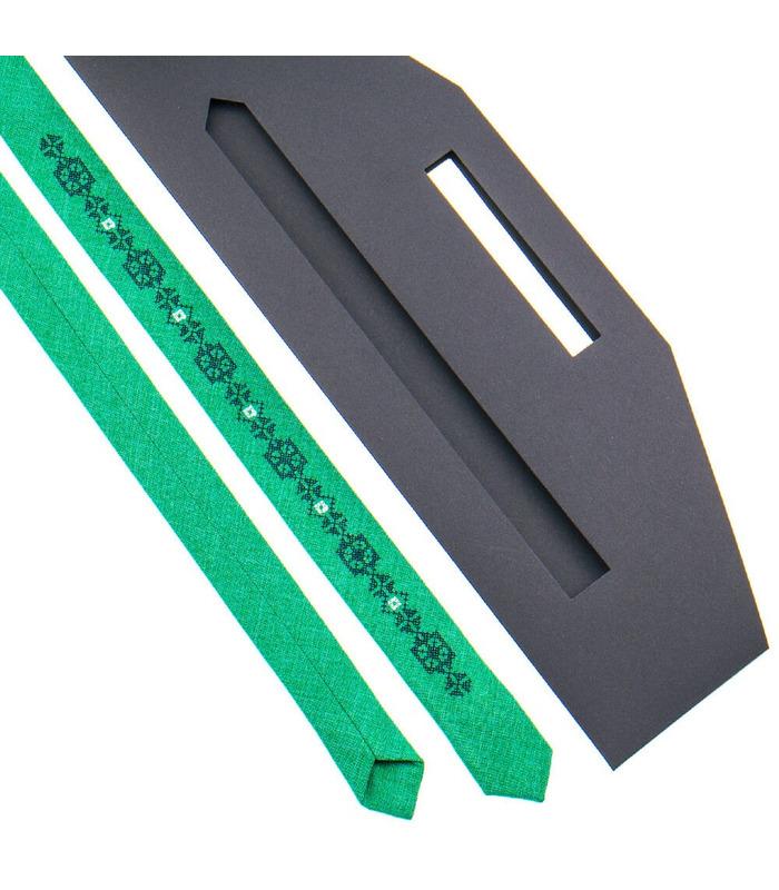 Вишита тонка краватка 834