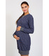 Платье Сава Теплое BB ➤ теплое синее платье беременным и кормящим