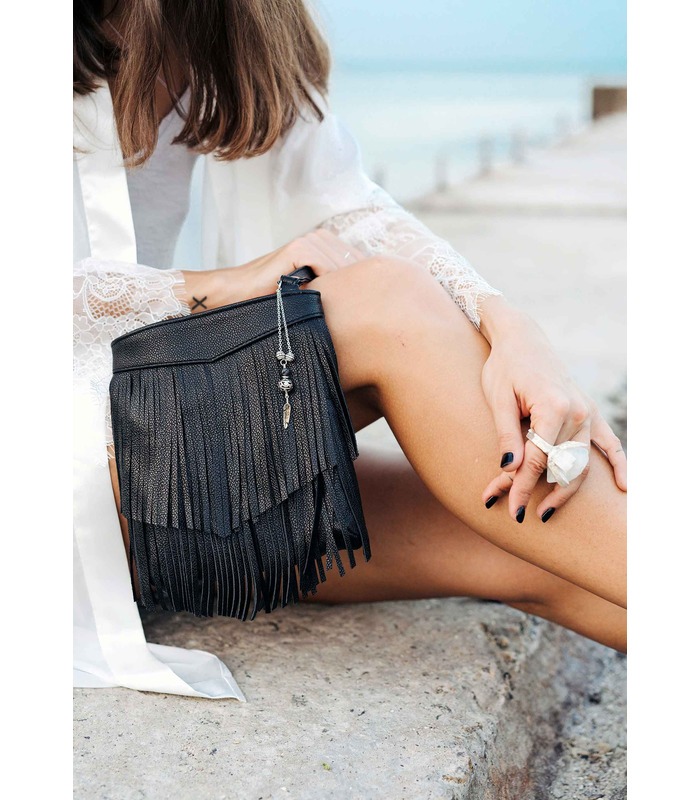 Жіноча сумка міні-кроссбоді Fleco BK ᐉ натуральна шкіра, Україна