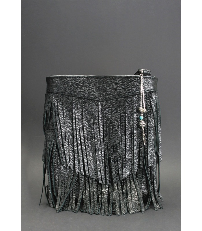 Жіноча сумка міні-кроссбоді Fleco BK ᐉ натуральна шкіра, Україна