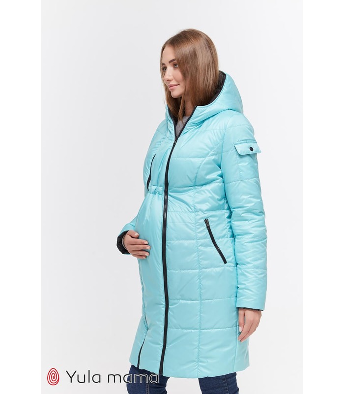 Двухстороннее пальто Кристин Аква