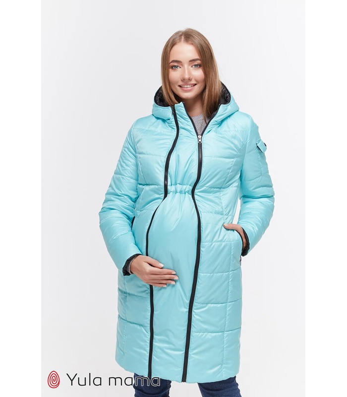 Двухстороннее пальто Кристин Аква