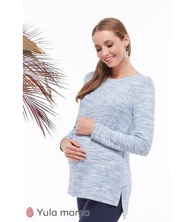 Туника Ким BB ➤ джинсово-синяя туника для беременных и кормящих