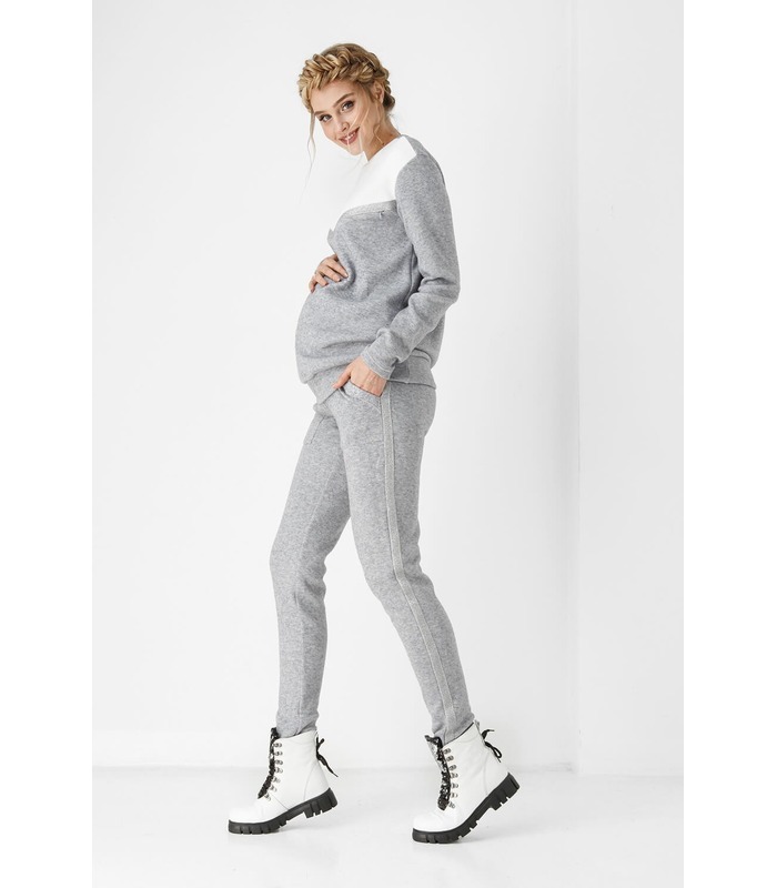 Костюм Еліна GR ➤ сірий спортивний костюм для вагітних та годуючих