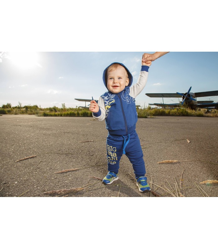 Штани Біг ШР555 ➤ теплі сині дитячі штани з начосом