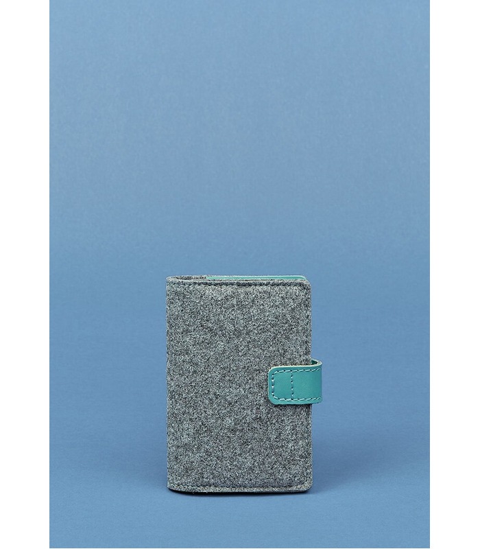 Фетровая обложка для паспорта 3.0 TF ᐉ Украина, натуральная кожа, эко-фетр