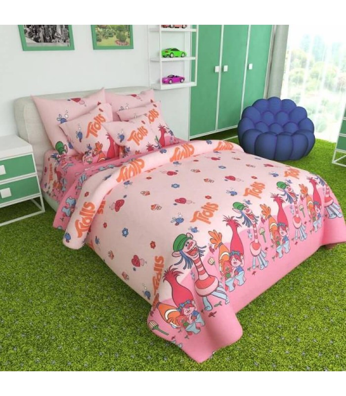 Постельное белье "Тролли" Бязь