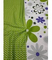 Комплект постельного белья Цветы ᗍ сатин ※ Украина, натуральная ткань