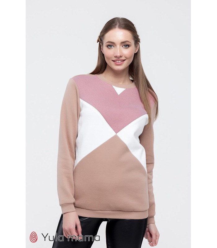 Свитшот Кет Тёплый CA от Юла Мама в категории Свитера и свитшоты кормящим на МамаТато