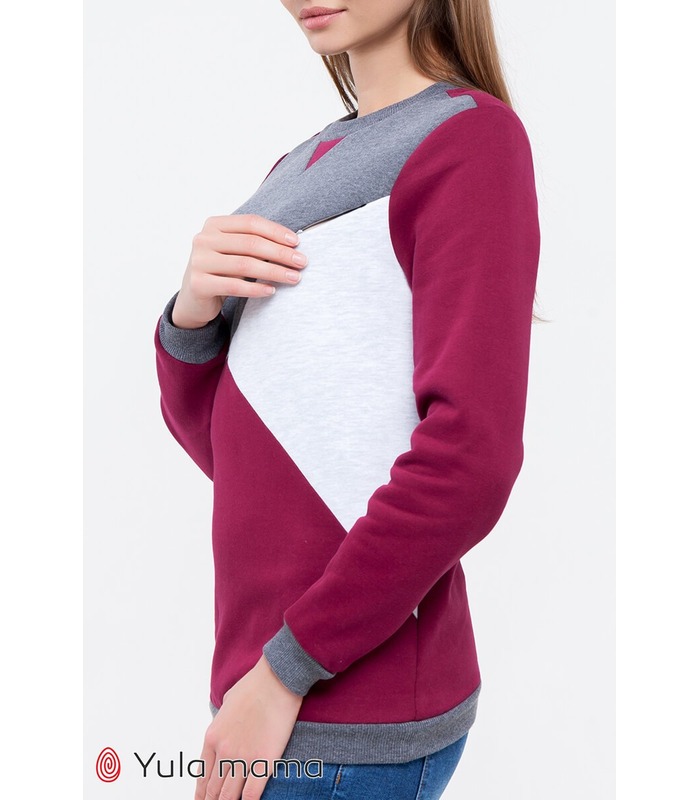 Світшот Кет Теплий CH від Юла Мама у категорії Светри та світшоти годуючим на МамаТато