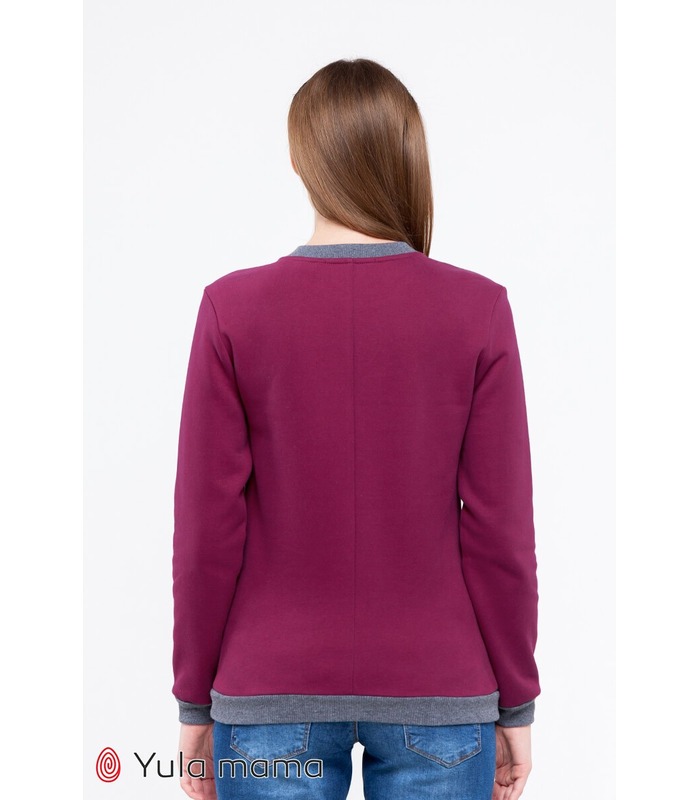 Свитшот Кет Тёплый CH от Юла Мама в категории Свитера и свитшоты кормящим на МамаТато