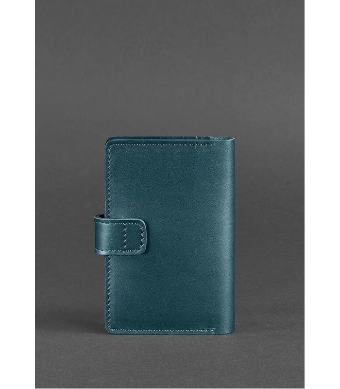Шкіряна обкладинка для паспорту 3.0 Малахіт ᐉ Україна, натуральна шкіра