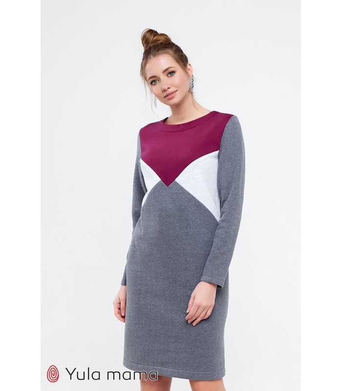 Платье Дениз Теплое GR от Юла Мама в категории Платья беременным на МамаТато