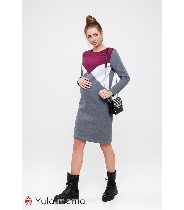 Платье Дениз Теплое GR от Юла Мама в категории Платья беременным на МамаТато