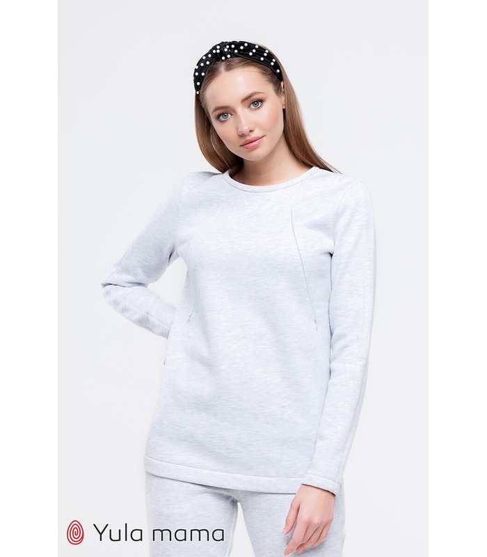 Теплый костюм Халле GR от Юла Мама в категории Брючные костюмы для кормящих на МамаТато