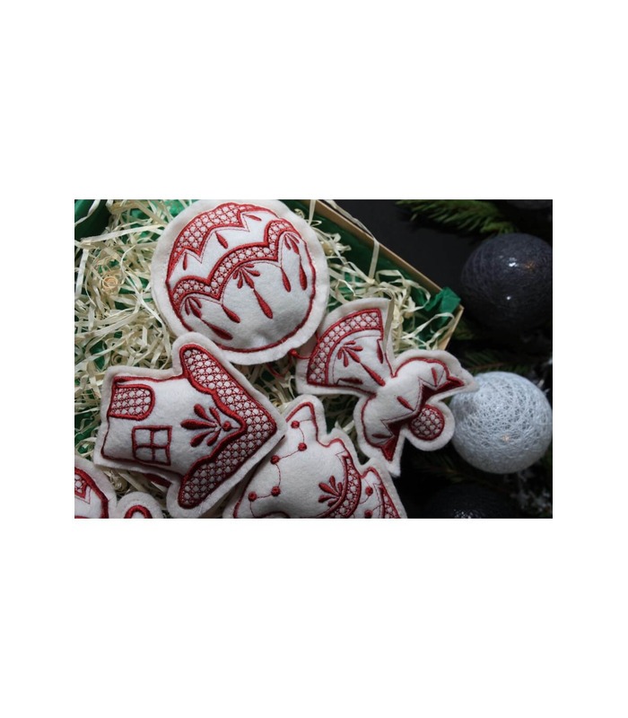 Набір ялинкових іграшок Різдвяний MI