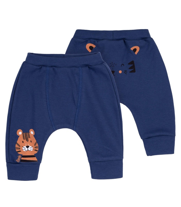 Детские штаны ШР609 (800) ➤ синие детские штаны с принтом на попе