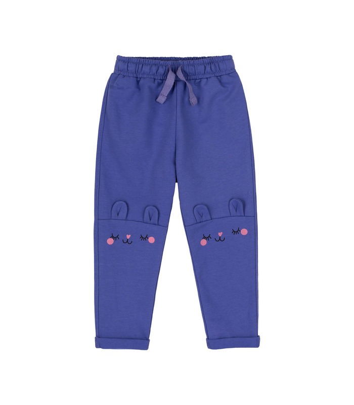 Дитячі штани ШР610 (P00) ➤ фіолетові дитячі штани з вушками