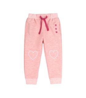 Штани Серце ШР611 ➤ рожеві трикотажні штани для дівчаток