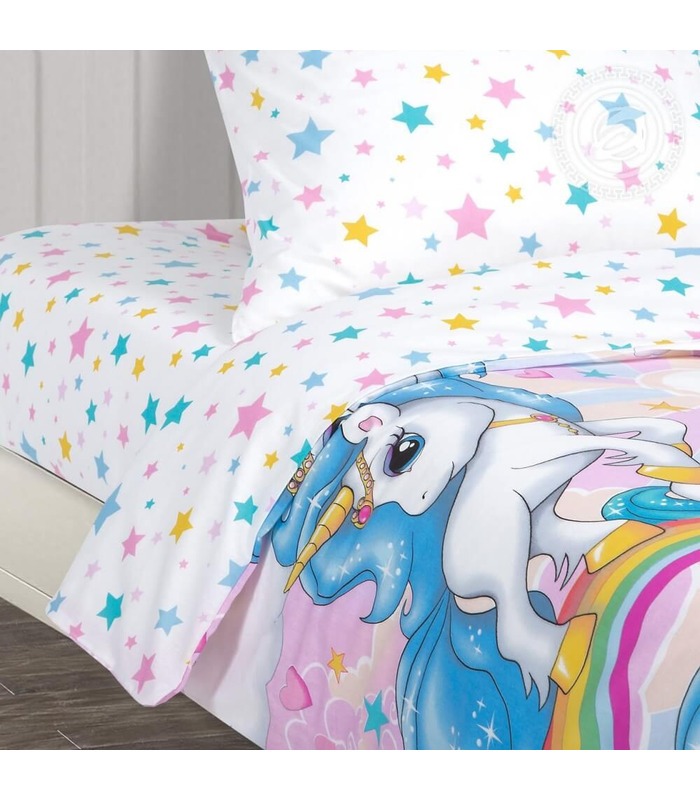 Комплект дитячої постільної білизни "Карусельки" ᐉ Поплін, вироблено в Україні